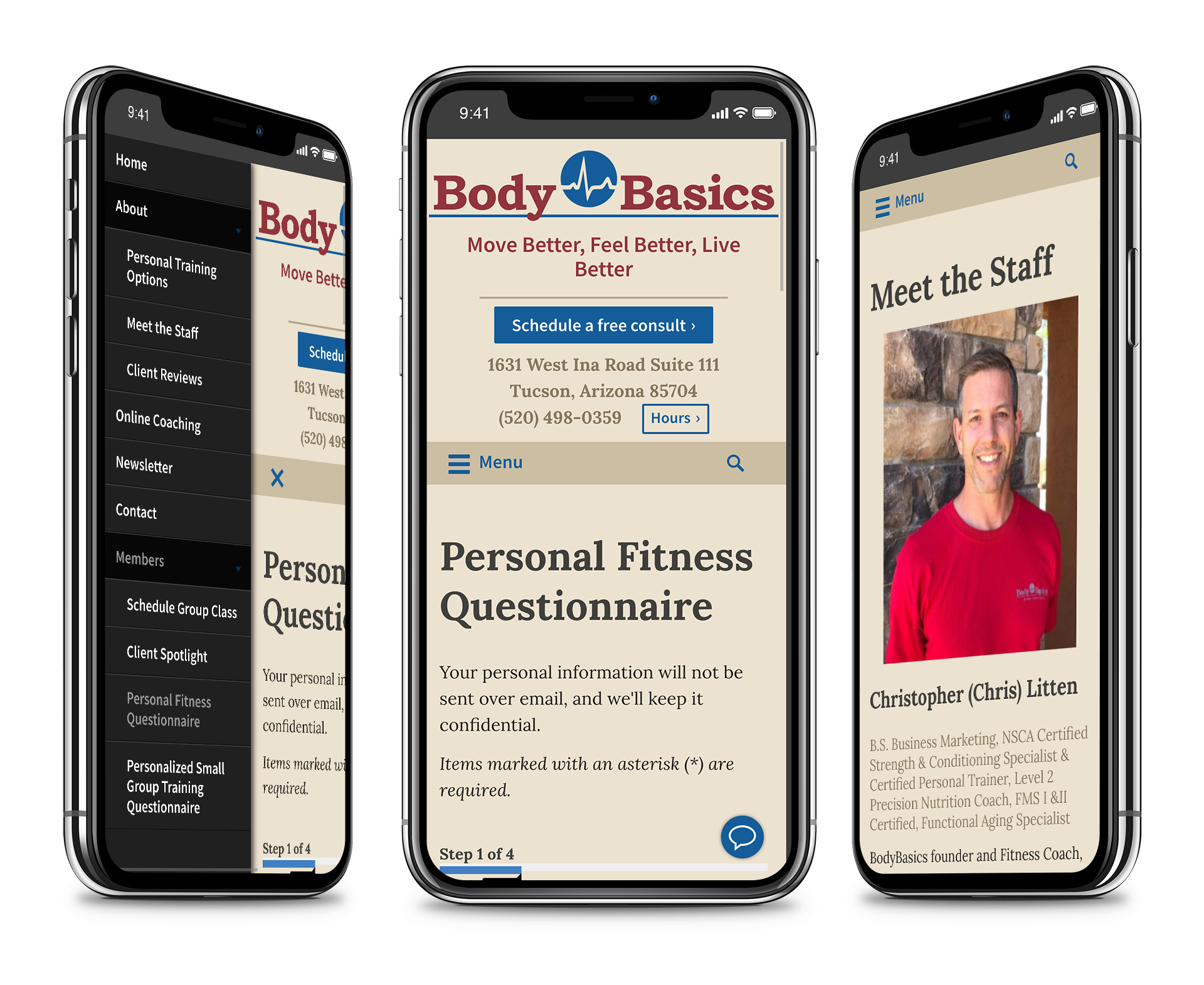 Body Basics website