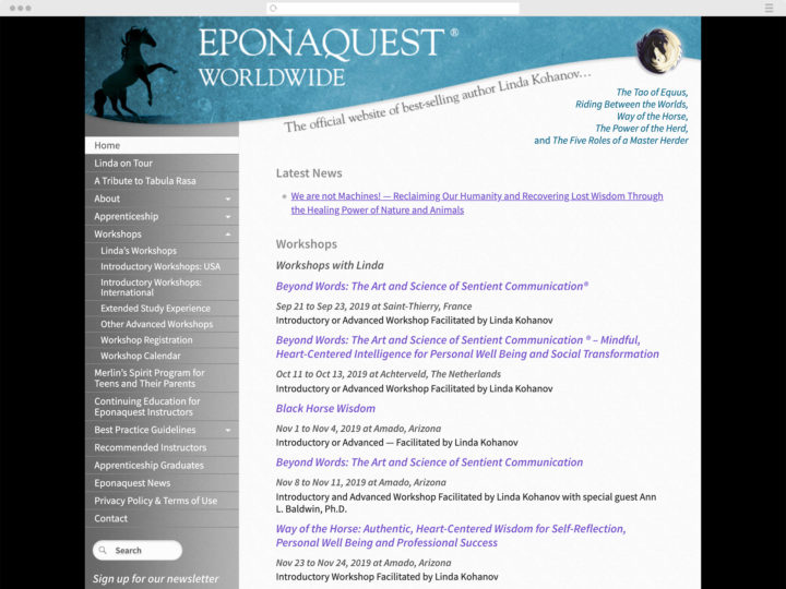 Eponaquest website