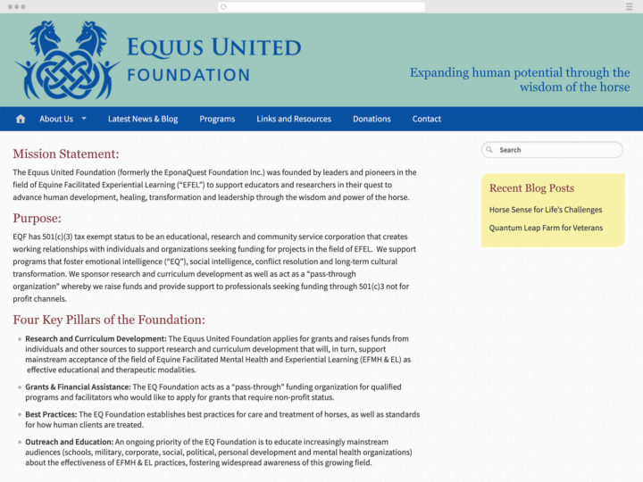 Equus United website