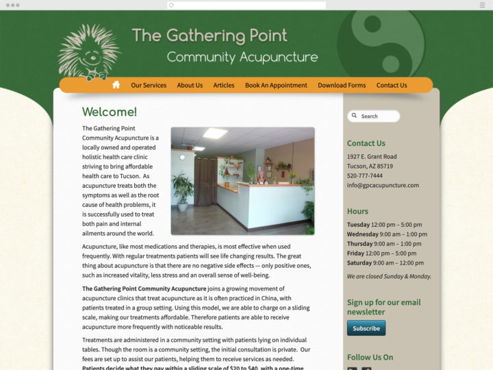 GPC Acupuncture website