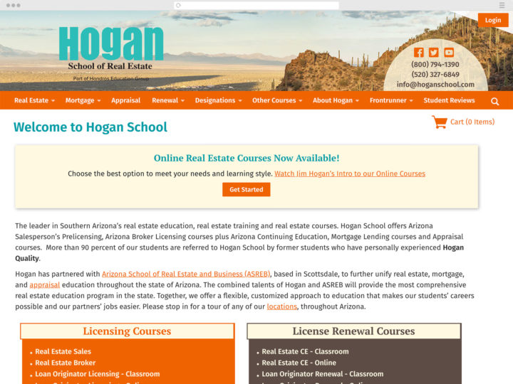 Hogan School website
