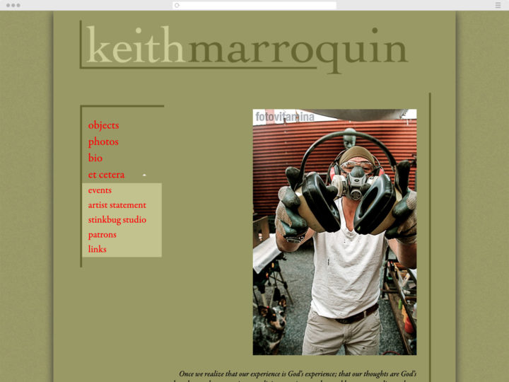 Keith Marroquin website