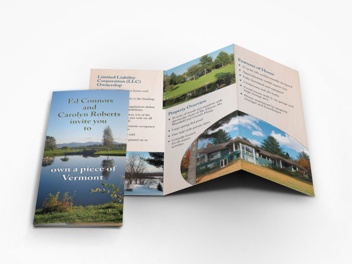 Vermont estate brochure