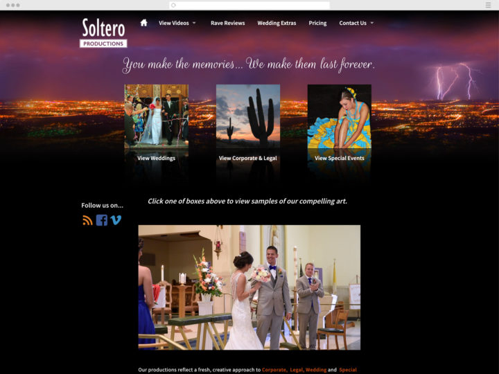 Soltero Productions website