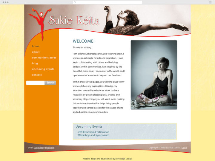 Sukie Dance website