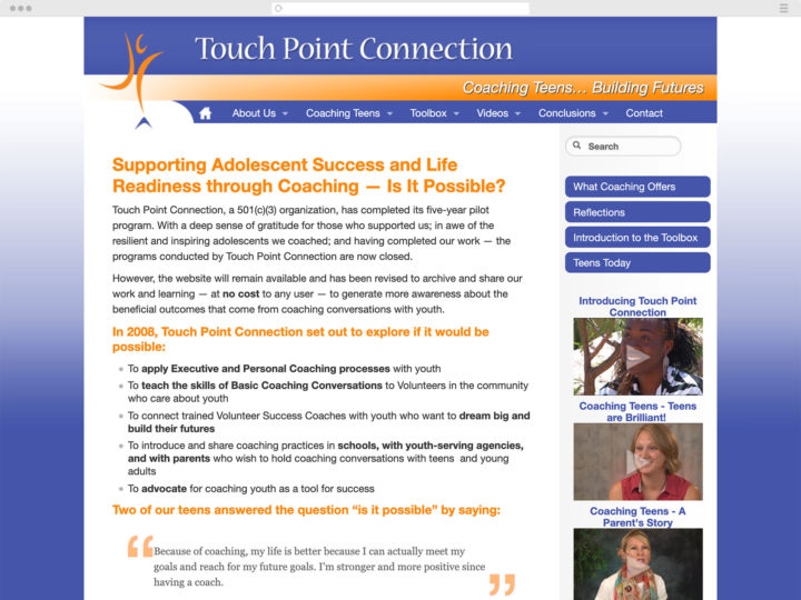 Touch Point Connection website