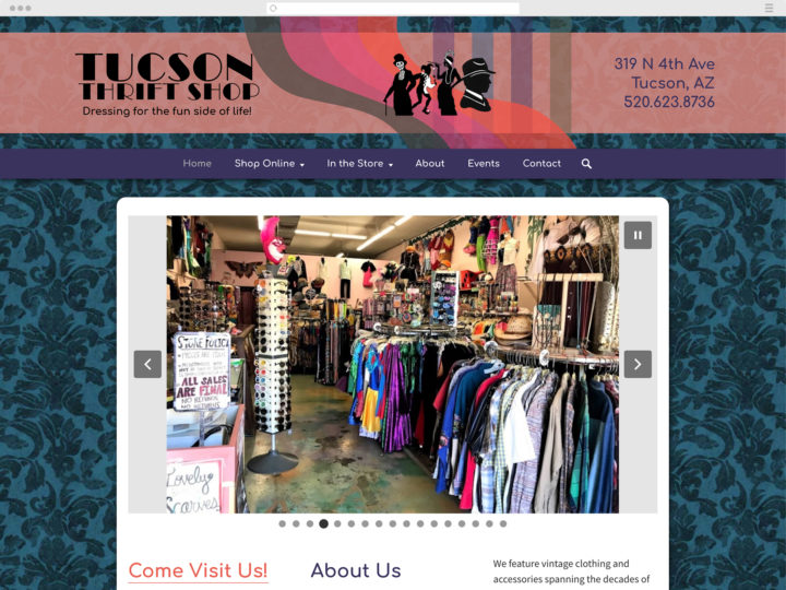 Tucson Thrift Shop website